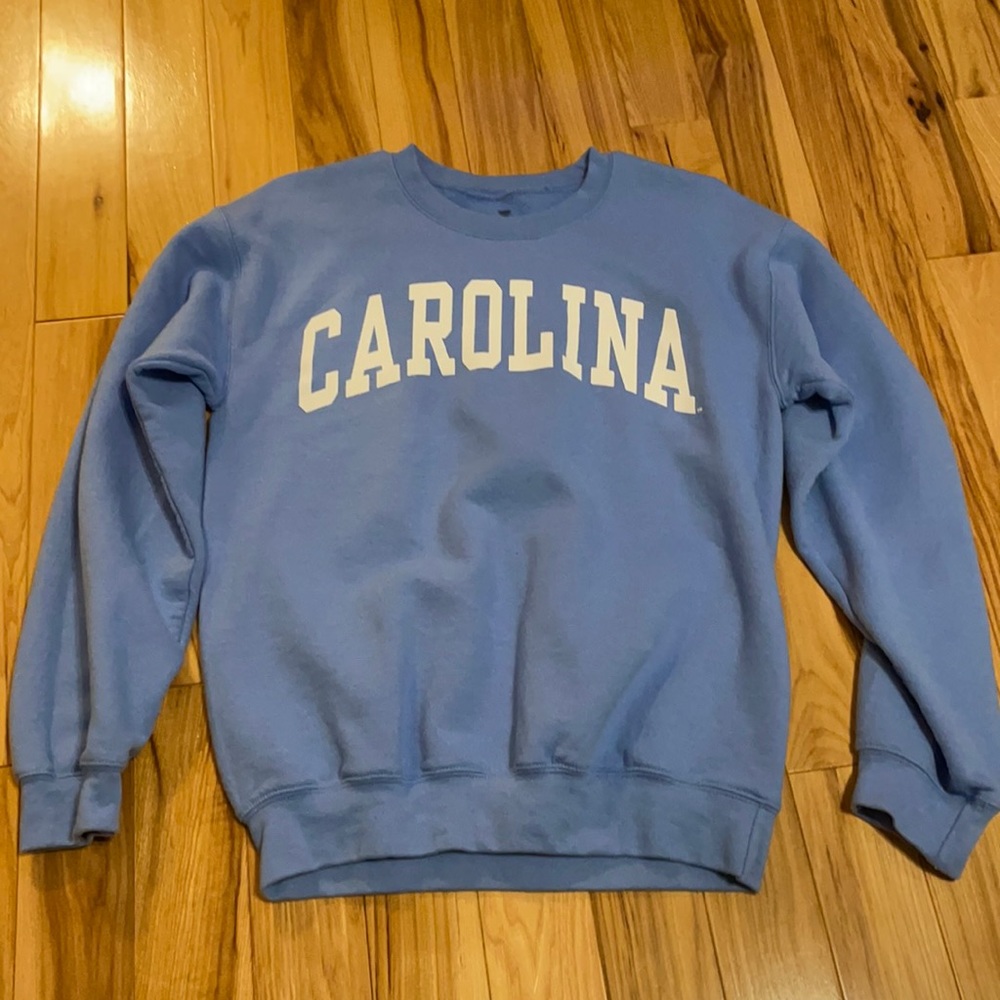 blue carolina crew neck!